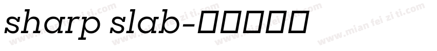 sharp slab字体转换